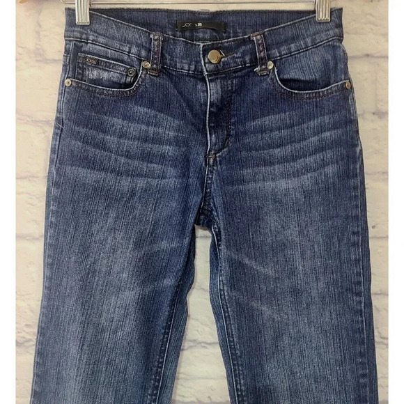 Joe's Jeans Girl's 14 Blue Medium Wash Straight Leg Stretch Pockets Whiskering - Picture 2 of 8